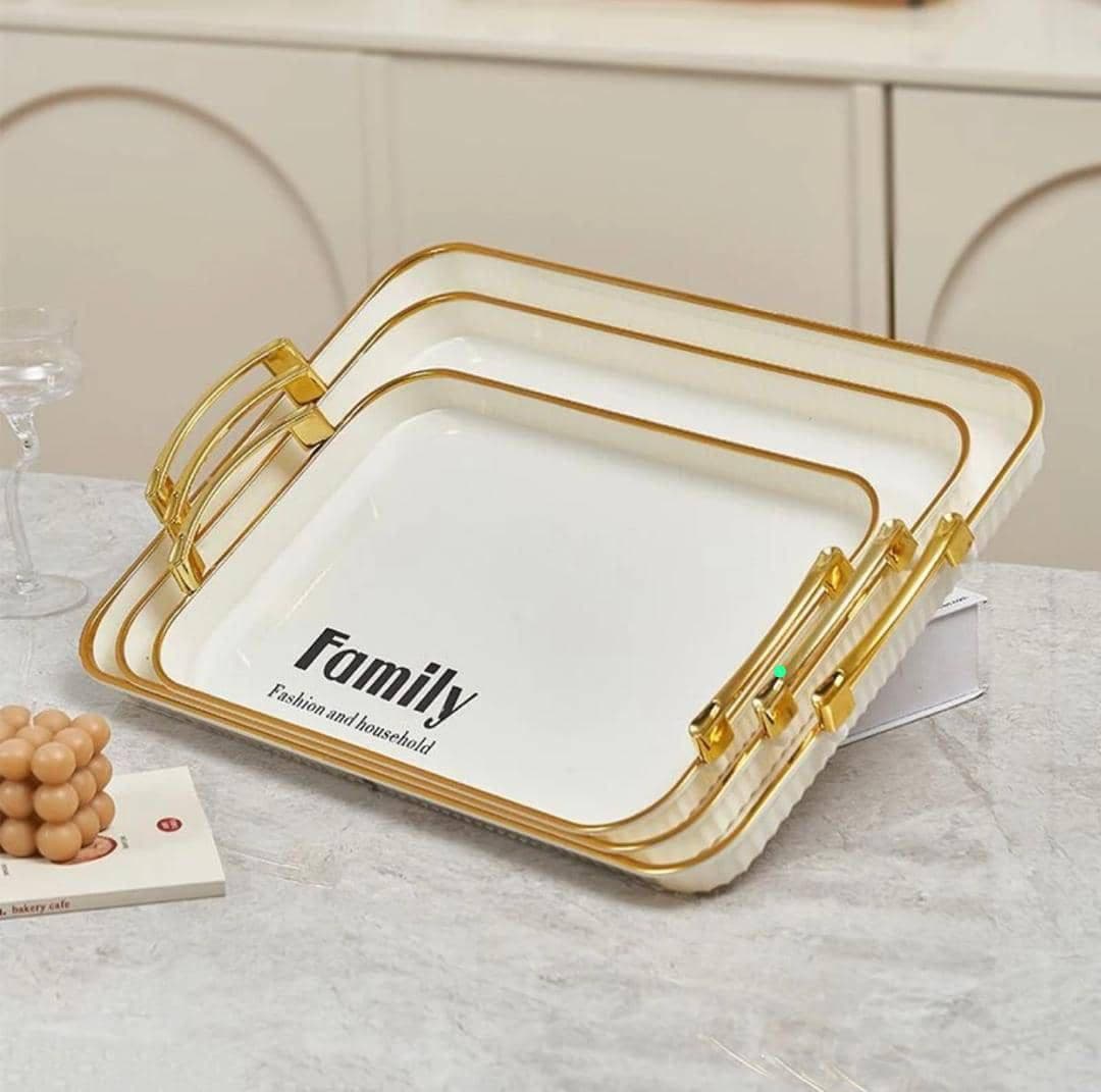 Gold Service Trays