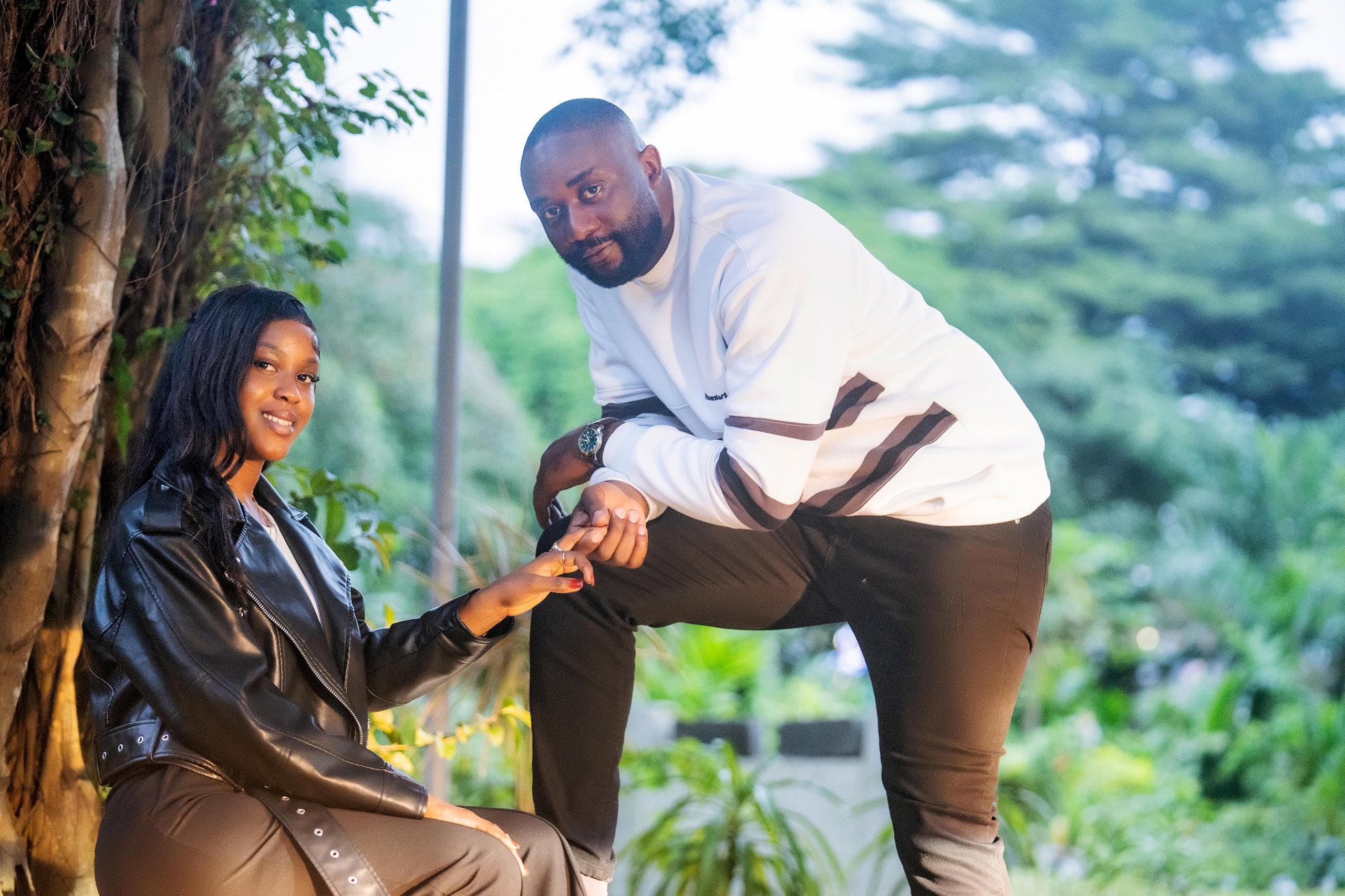 Yolande & Arold, forehead kiss